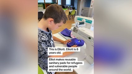 Meet the eight-year-old boy from Yorkshire helping to fight period poverty