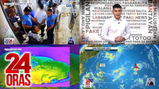 24 Oras: (Part 2) BI personnel, nakapasok sa DOJ nang may baril at nakipag-selfie pa; Ano ang pinagkaiba ng disinformation at misinformation? ; Lagay ng panahon, atbp.