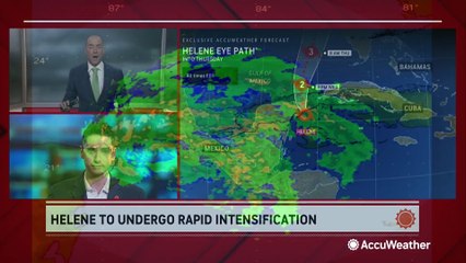Helene targets Florida as the storm continues to strengthen