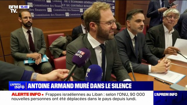 Après son recadrage par Michel Barnier, Antoine Armand refuse de répondre aux journalistes