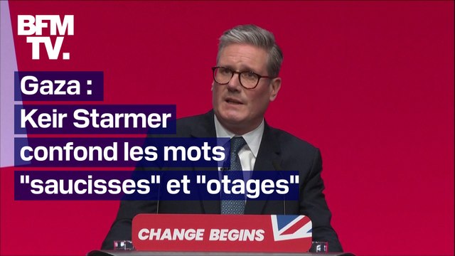 “The return of sausages”:Keir Starmer confond le mot otage avec saucisse , lors d'une prise de parole sur la guerre à Gaza