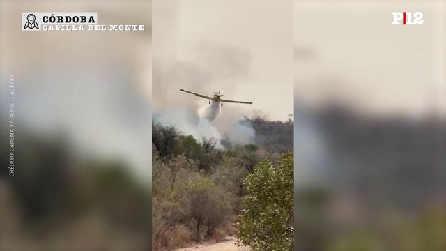 Capilla del monte: así se ve el incendio forestal desde el cielo | Gentileza Cadena 3