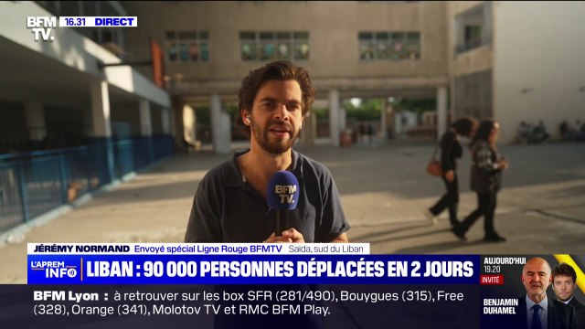 Frappes israéliennes: 90.000 personnes déplacées au Liban depuis lundi d'après l'ONU