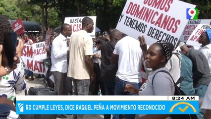 RD cumple leyes, dice Raquel Peña a movimiento reconocido  | El Despertador