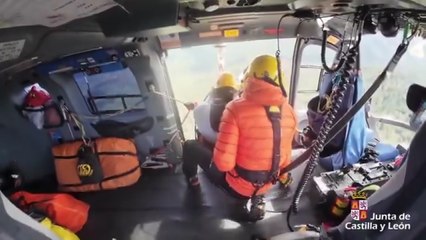 Rescate a una senderista herida en El Real Sitio de San Ildefonso