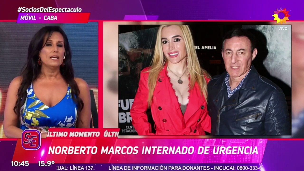Norberto Marcos, ex de Fátima Florez, internado de urgencia