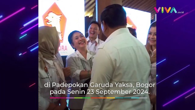 Momen Prabowo Goda Titiek Soeharto, Bikin Salah Tingkah!