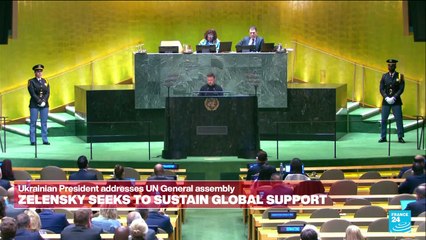 REPLAY: Ukrainian president Zelensky addresses UN General Assembly, seeks global support