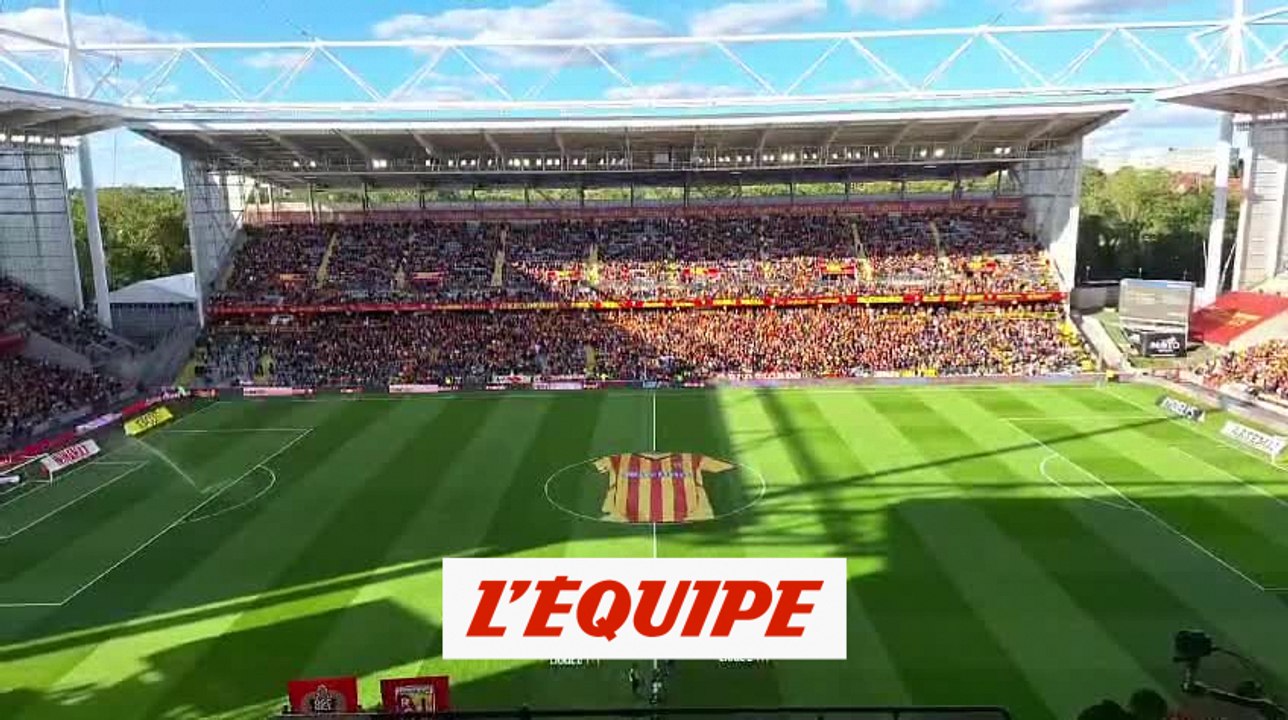 Haise applaudi par Bollaert-Delelis avant Lens-Nice - Foot - L1 - Lens