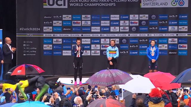 Cycling - UCI World Championships Zurich 2024 - Lotte Kopecky : It's a victory for Muriel Furrer