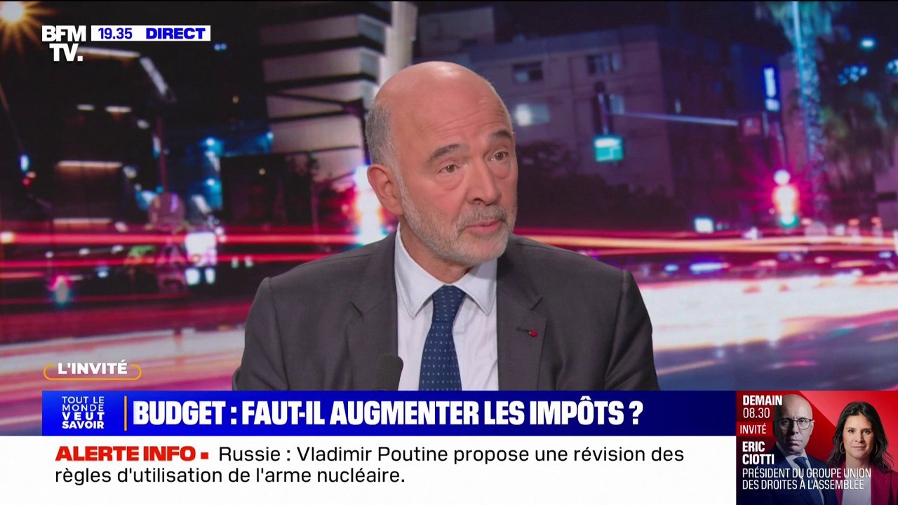 Budget: "Sans aucun doute, la première chose à faire est d'économiser sur les dépenses", pour Pierre Moscovici (premier président de la Cour des comptes)
