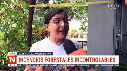 Incendios forestales incontrolables en bajo Paragúa y Noel Kemf