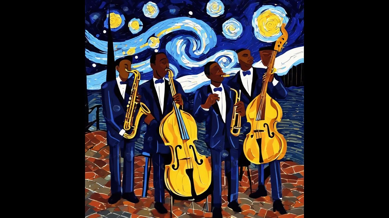 Cozy Fall Starry Night Ambience Jazz Relaxing Smooth Instrumental Music to Work, Focus and Study