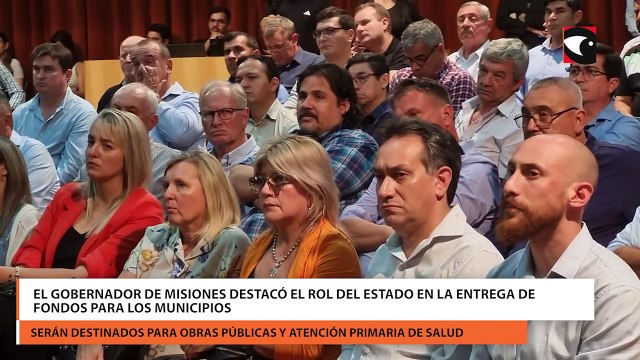 El Gobernador de Misiones destacó el rol del estado en la entrega de fondos para los municipios