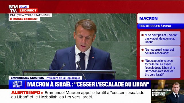 Emmanuel Macron: La France est favorable à ce que le Conseil de sécurité (des nations unies) soit élargi