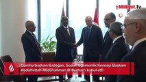 Cumhurbaşkanı Erdoğan, Sudan Egemenlik Konseyi Başkanı El Burhan ile görüştü