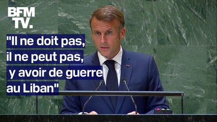 Le discours d'Emmanuel Macron à l'Assemblée générale des Nations unies en intégralité