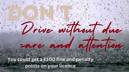 Drive safely in the rain