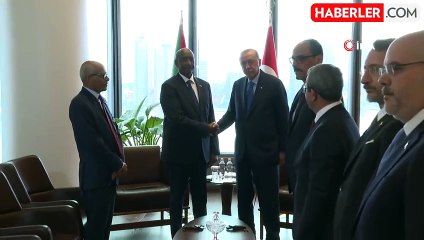 Cumhurbaşkanı Erdoğan, Sudan Egemenlik Konseyi Başkanı El Burhan ile Görüştü