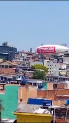 El dirigible del San Pablo se estrelló contra viviendas