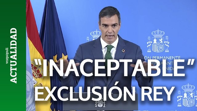Sánchez califica de inaceptable la exclusión de México al rey de la toma de posesión de su nueva presidenta