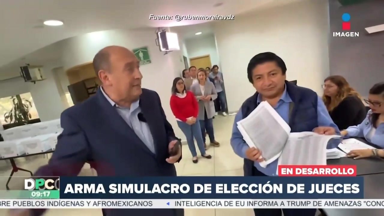 Rubén Moreira organiza simulacro de elección de jueces, magistrados y ministros
