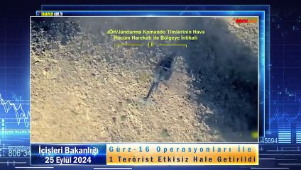 Gürz-16 Operasyonları İle 1 Terörist Etkisiz Hale Getirildi