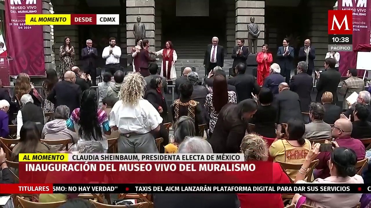 AMLO y Sheinbaum inauguran el Museo Vivo al Muralismo en CdMx
