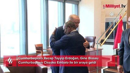 Cumhurbaşkanı Erdoğan, Gine Bissau Cumhurbaşkanı Embalo ile görüştü