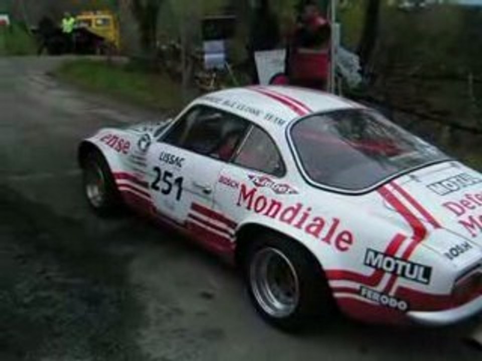 Renault Alpine de Jean Ragnotti Tour Auto Lissac 2008