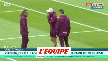 Asensio, Doué et Vitinha absents de l'entraînement ce mercredi - Foot - L1 - PSG