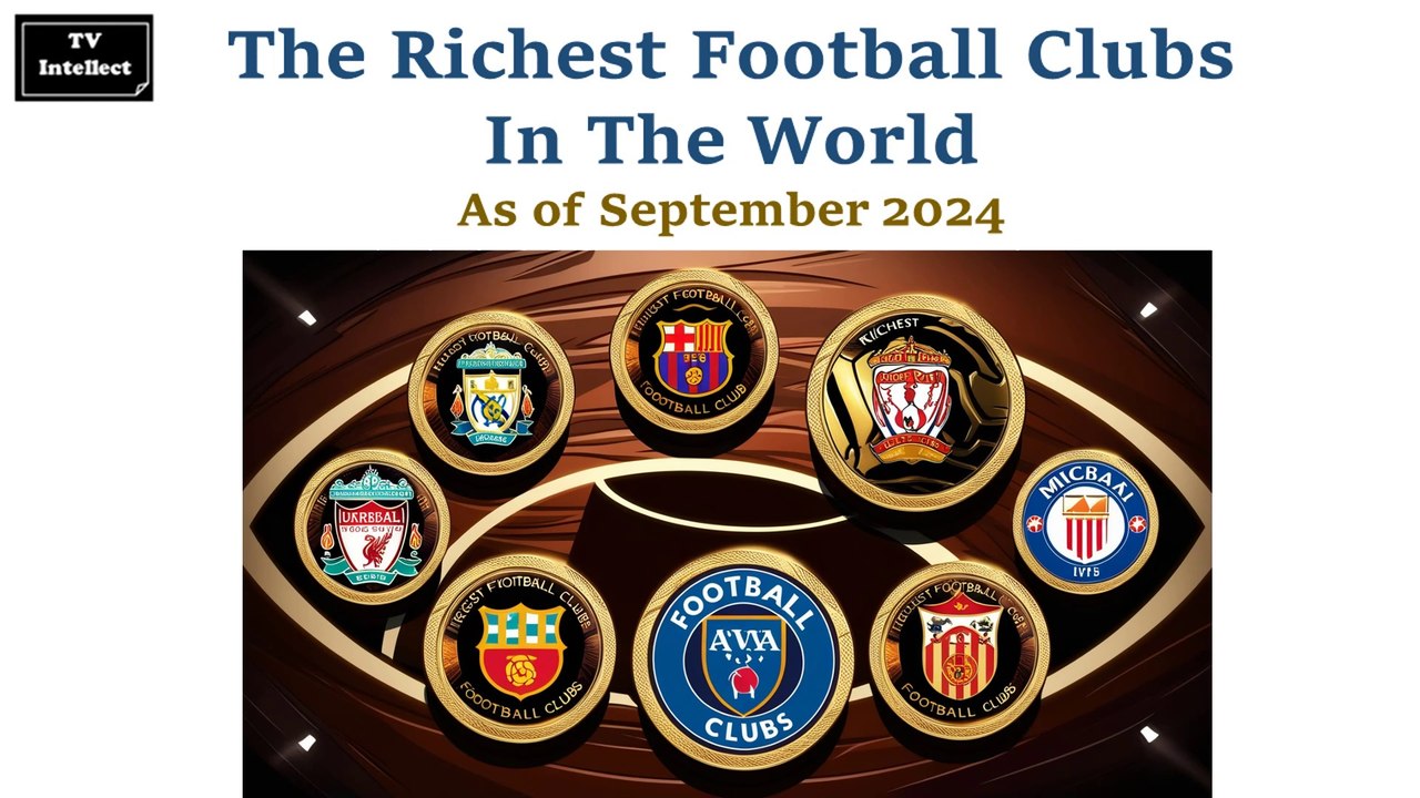 Top 10 Richest Football Clubs in the World 2024 TV Intellect video