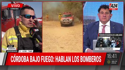 CÓRDOBA EN LLAMAS: HABLAN LOS BOMBEROS VOLUNTARIOS SOBRE SU INCESANTE LABOR