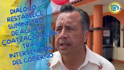 Diálogo restablece suministro de agua a Coatzacoalcos tras intervención del Gobierno estatal: Cuitláhuac García