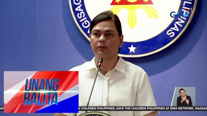 VP Duterte, sa budget hearing ng Senado na lang daw dadalo | Unang Balita