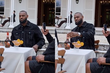 LeBron James dazzles with a magic trick combining basketball skills