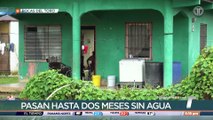 A punta de agua almacenada viven los residentes de Finca 4