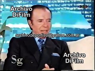 Susana Gimenez entrevista a Carlos Menem - DiFilm (2000)