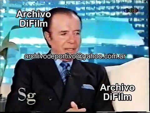 Susana Gimenez entrevista a Carlos Menem - DiFilm (2000)
