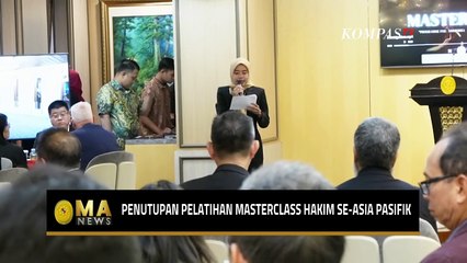 Momen Penutupan Pelatihan Masterclass Hakim se-Asia Pasifik di Jakarta