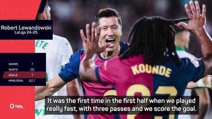 Flick hails 'best number nine' Lewandowski as his goal beats Getafe