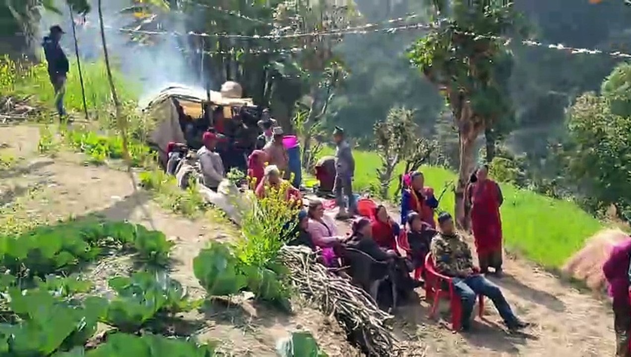 Girls Dancing in Traditional Nepalese Music Panchebaja | Marriage in Nepal |