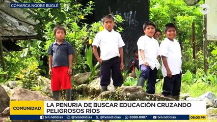 Estudiantes de la comarca arriesgan sus vidas cruzando ríos