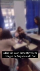 Briga entre alunos no colégio de Sapucaia do Sul.