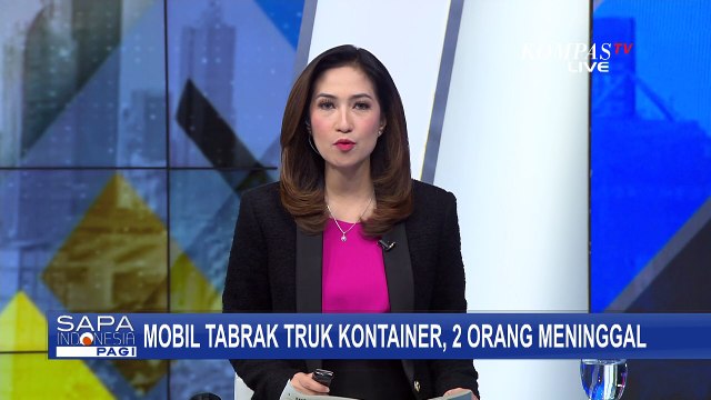 Kecelakaan Mobil dengan Truk Kontainer di Tol Layang Reformasi Makassar, 2 Orang Tewas