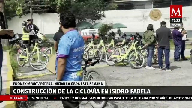 Semov iniciará la construcción de la ciclovía Isidro Fabela en Toluca