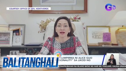 Sen. Risa Hontiveros - Kinumpirma ni Alice Guo ang isang "crucial personality" sa likod ng mga ilegal na POGO | Balitanghali