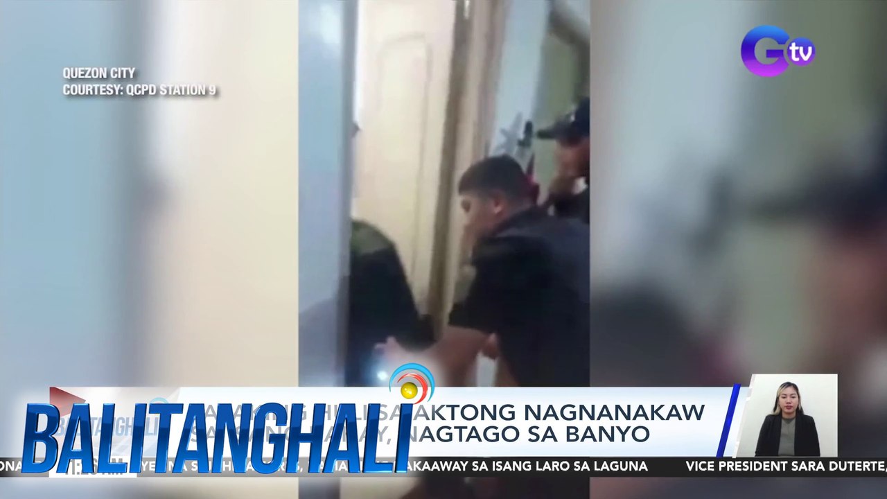 Lalaking huli sa aktong nagnanakaw sa isang bahay, nagatago sa banyo | Balitanghali