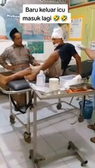 Baru juga sembuh si malah mauk rs lagi kwkwkkw