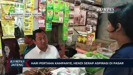 Hari Pertama Kampanye, Hendi Serap Aspirasi di Pasar Peterongan Semarang